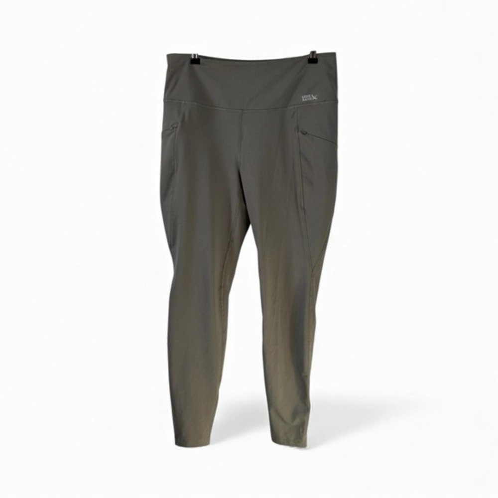 Eddie Bauer‎ Trail Tight Leggings Womens Large Olive Green Hiking Active Pants